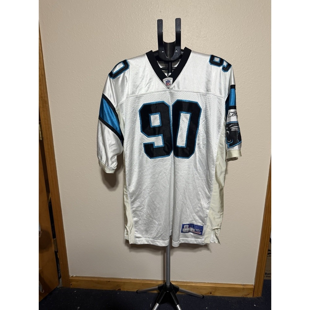 Julius Peppers #90 Carolina Panthers Reebok Jersey 52 White Stitched